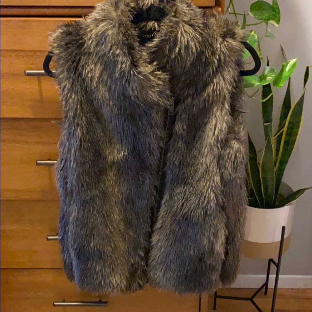 Banana Republic Faux Fur Vest